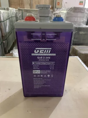 Batería GEM I Serie GzS Baterías húmedas, ventiladas e inundadas de alta calidad OPzS 2V 1000Ah