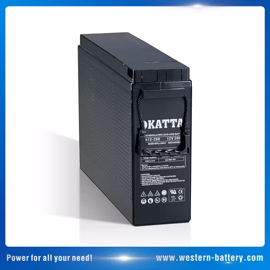 FTA12-150 VRLA Batería de reserva de telecomunicaciones de terminal frontal de plomo ácido 12V150ah