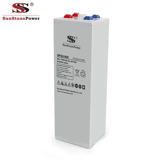 Batería de plomo-ácido tubular del gel de la placa del ciclo profundo de la batería solar de la serie de Opzv 2V 2500ah